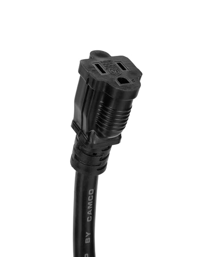 CAMCO 55142 Camco 30-Ft 15 Amp RV Extension Cord - Rated for 125V / 1,857W - Features Heavy Duty 14-Gauge Copper Wire for Superior Conductivity & Coated w/Heat-Resilient PVC (55142)