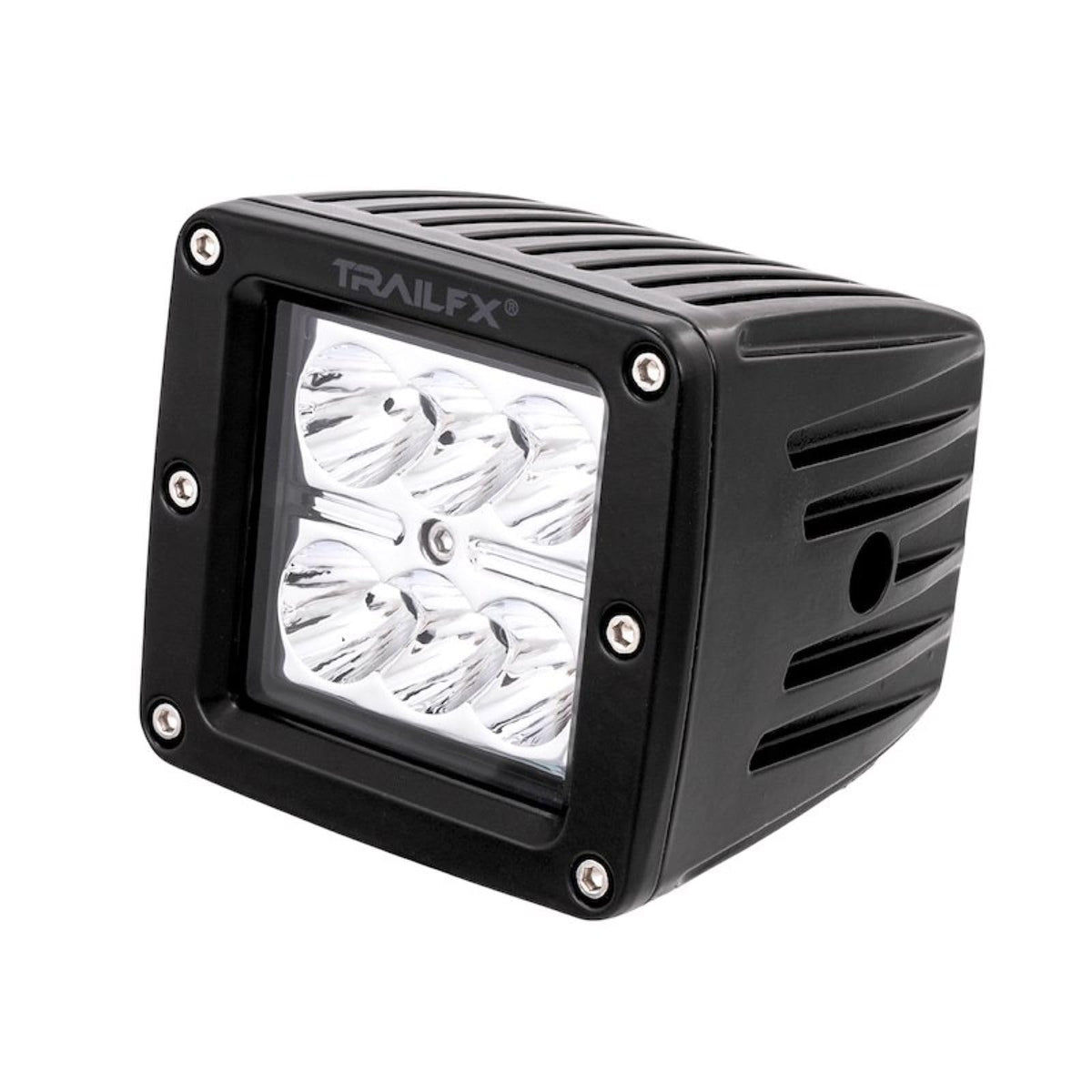 TRAILFX 3X2S2 Trailfx Driving/Fog Light 3X2S2, LED Bulb, 6 Clear LED 3 Watt Bulbs, 3 Inch Square, 8 Degree Spot Beam, Clear Polycarbonate Lens, Bracket Mount, 20 Watt Blubs Amp Draw 1.4 AMP At 12 Volts, Set Of 2