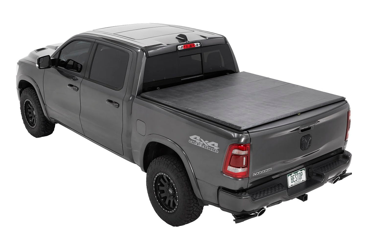 BESTOP 19227-01 Bestop 1922701 Ez-Roll Soft Tonneau Cover for 2019-Current Dodge Ram 1500 Without Rambox, 5.7' Bed