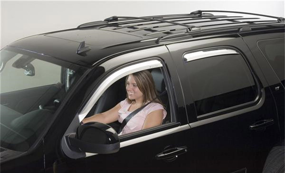 PUTCO 480033 Putco Element Chrome Window Deflectors Fits Chevy Tahoe/GMC Yukon 2007-2014 - Set of 4 - in Channel Install
