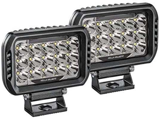 HELLA 358154051 Hella ValueFit 450 LED Series - LED Driving Lamp Kit – Universal Off-Road Light for Pickup Trucks, ATV, SUV, 4x4, Jeep, Tractors / 358154051