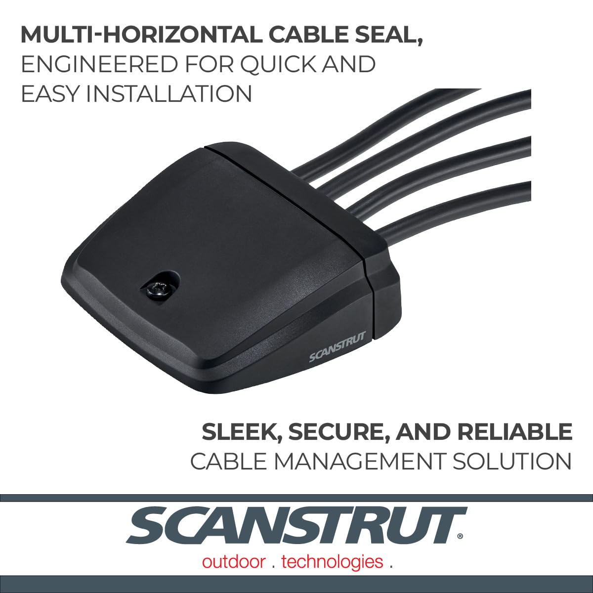 SCANSTRUT DS-H-MULTI-BLK Scanstrut DS-H-Multi-BLK Horizontal Multi Cable Seal – Black