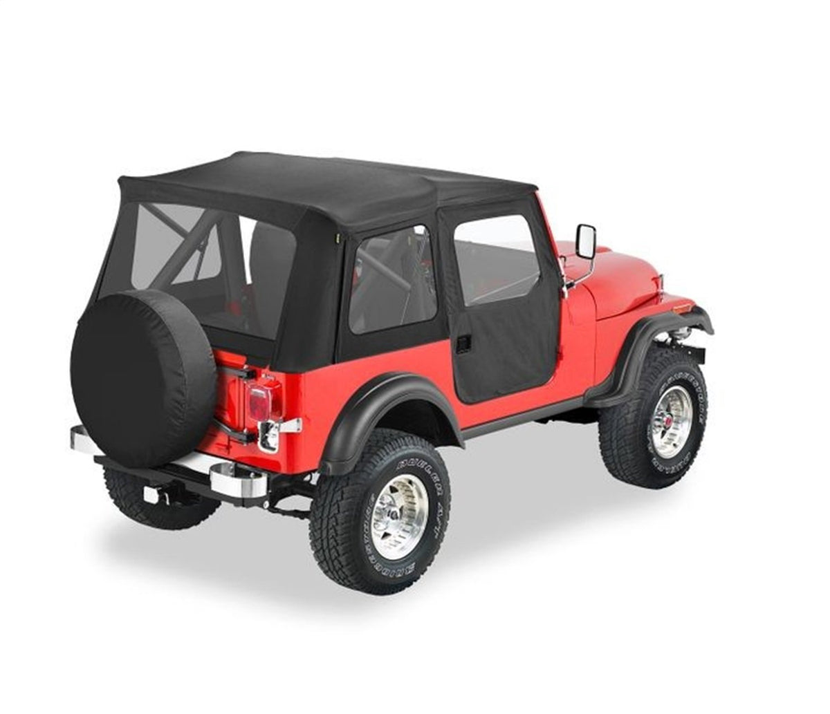 BESTOP 51595-15 Bestop Supertop Classic Black Denim 5159515 for Jeep CJ5 & M38A1 1952-1975