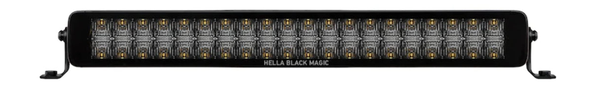 HELLA 358176401 Hella Black Magic LED Series 21.5 Inch Double Lightbar - LED Spotlight- Performance High Beam Off-Road Light for Pickup Trucks, ATV, SUV, 4x4, Jeep, Tractors / 358176401