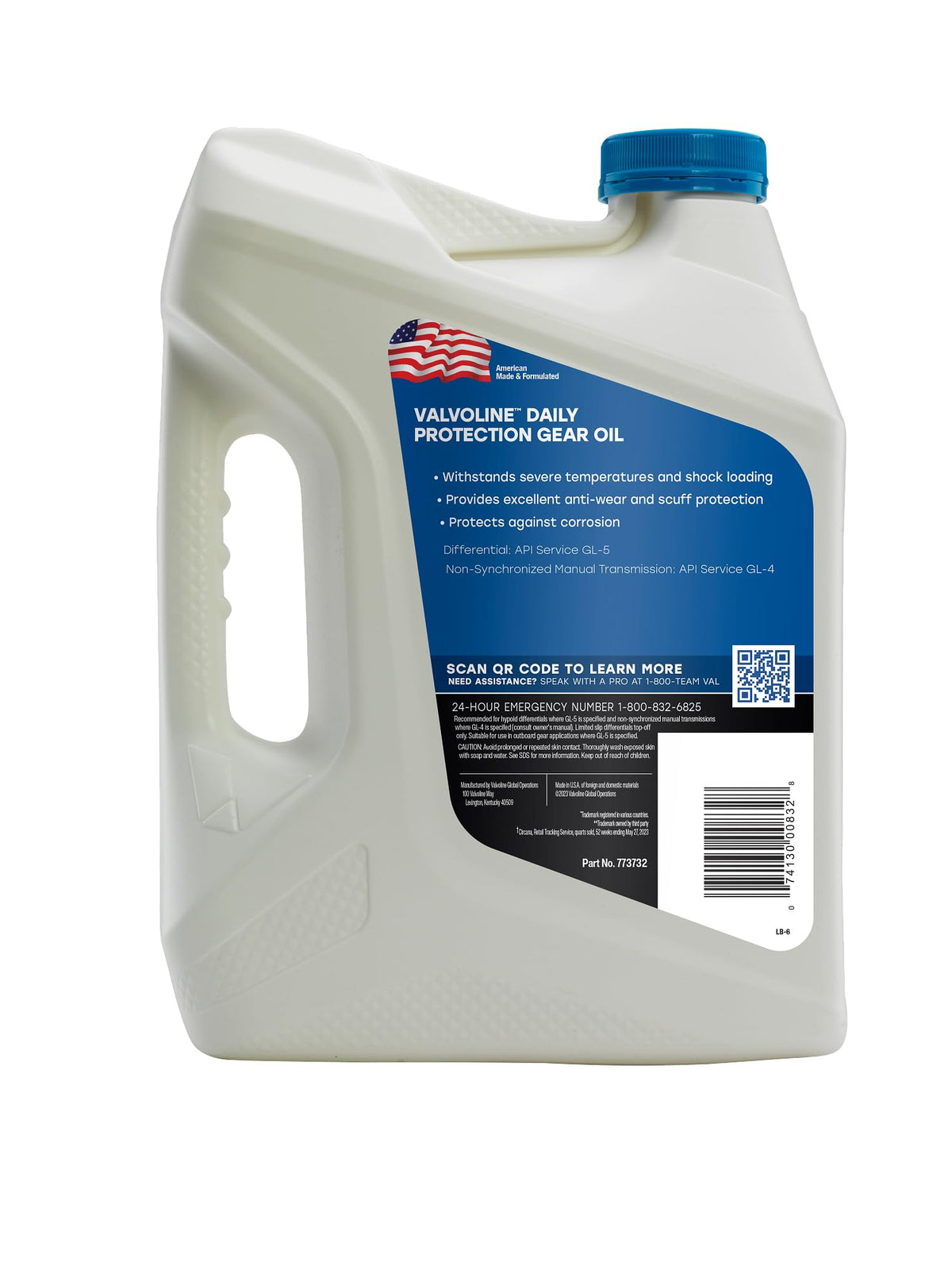 VALVOLINE 773732 Valvoline High Performance SAE 80W-90 Gear Oil 1 GA
