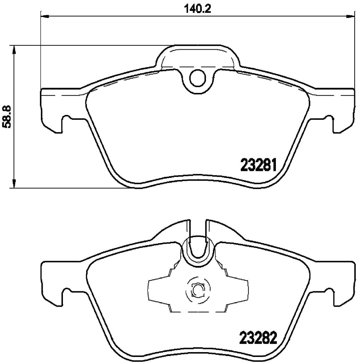 BREMBO P06030 Brembo P06030 Low-Met Front Disc Brake Pad Set MINI OE# 34116770332