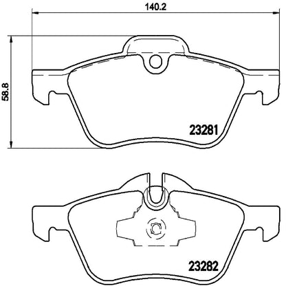 BREMBO P06030 Brembo P06030 Low-Met Front Disc Brake Pad Set MINI OE# 34116770332