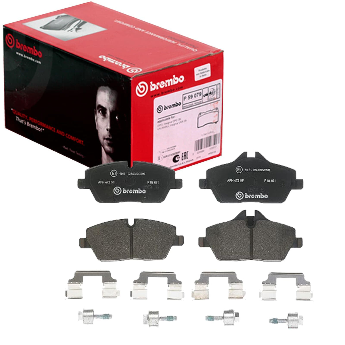 BREMBO P06091 Brembo P06091 Low-Met Front Disc Brake Pad Set BMW OE# 34106884267