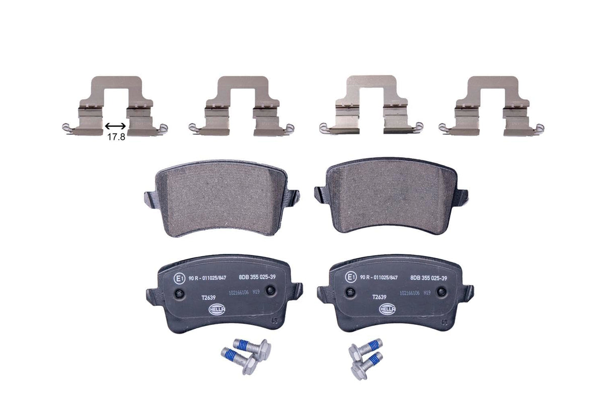 HELLA 355025391 Hella 355025391 Disc Brake Pad Set