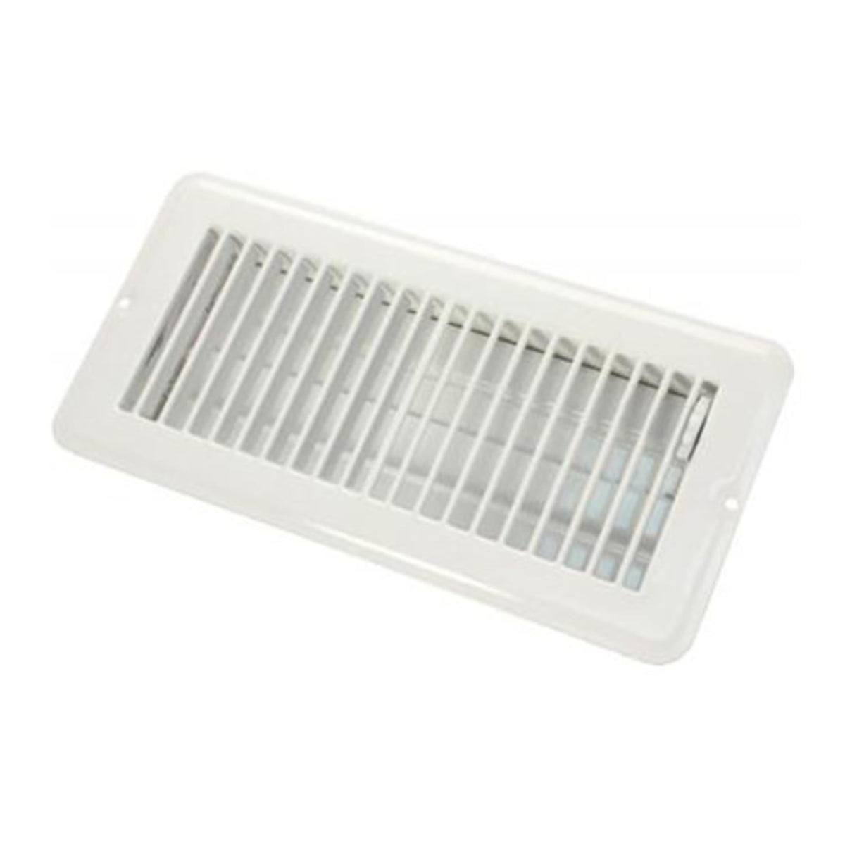 JR PRODUCTS 02-29005 JR Products 02-29005 Dampered Floor Register - 4" x 10", White