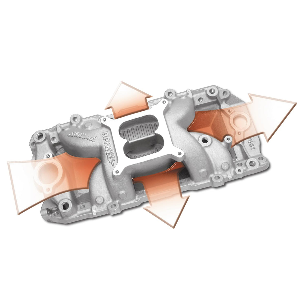 EDELBROCK 7561 Edelbrock 7561 RPM Air-Gap intake manifold