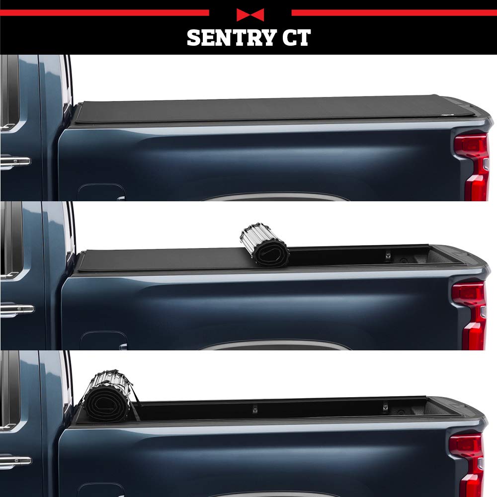 TRUXEDO 1594716 RealTruck TruXedo Sentry CT Hard Rolling Truck Bed Tonneau Cover | 1594716 | Fits 2022-2024 Ford Maverick 4' 6" Bed (54.4")