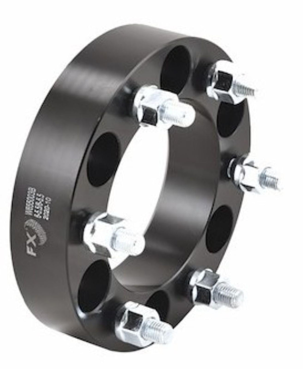 TRAILFX W655003N TrailFX Wheels W655003N Wheel Spacer Set of 2 – 1.5 Inch Thickness, 6x139.7 mm (6x5.50 in) Bolt Pattern, 108 mm Hub Size, Black Anodized 6061-T6 Aluminum with 12 Open End Conical Seat Lug Nuts