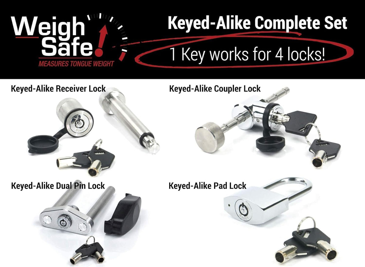 WEIGH SAFE WS6-2-SET Weight Safe WS6-2-SET 6" Drop Hitch w/ 2" Shank (8K/12.5K GTWR) w/ WS05, WS11, WS12 Weigh Safe 6" Drop Hitch w/ 2" Shank