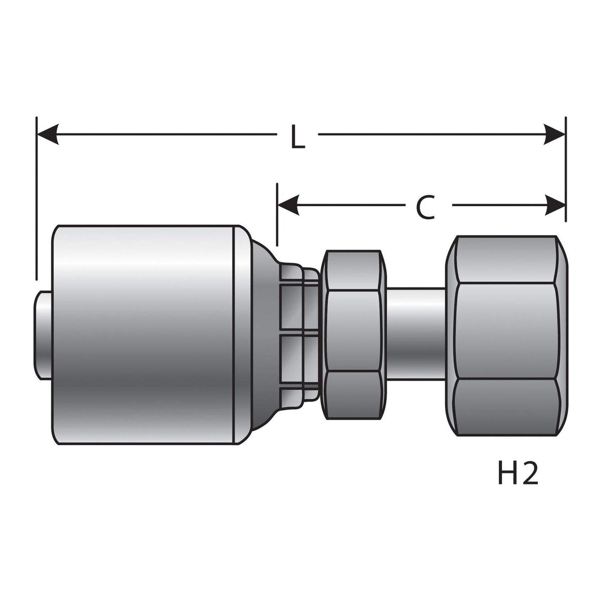 Gates G25720-1625 HYDRAULIC COUPLING-MEGACRIMP