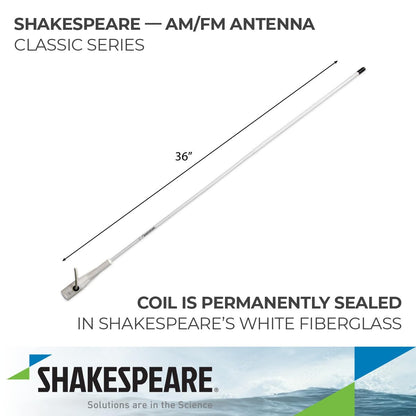 SHAKESPEARE 4351 Shakespeare 4351 3' AM/FM ANTENNA W/NYLON FERRULE