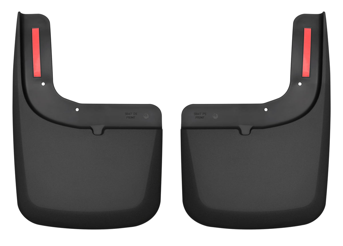 Husky Liners 58471 Husky Liners - Front Mud Guards – 2017-2022 Ford F-250/F-350 Super Duty w/OEM Fender Flares, Front Set - Black, 2 Pc – 58471