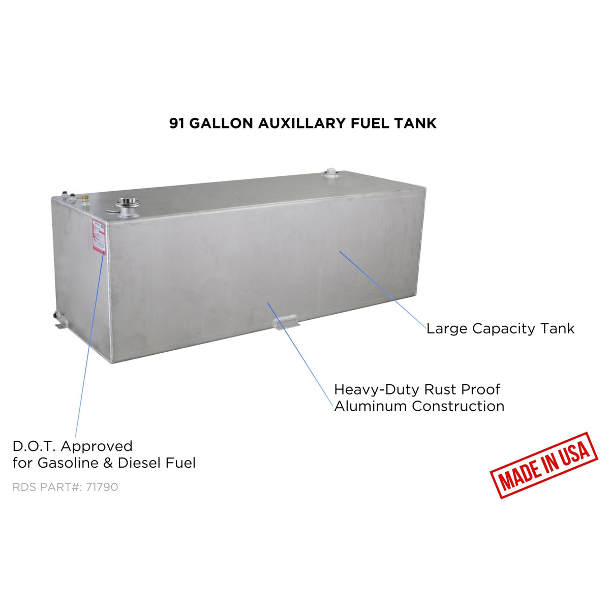 RDS MFG INC 71790 RDS MFG INC - 71790 Liquid Transfer Tank 91Gal