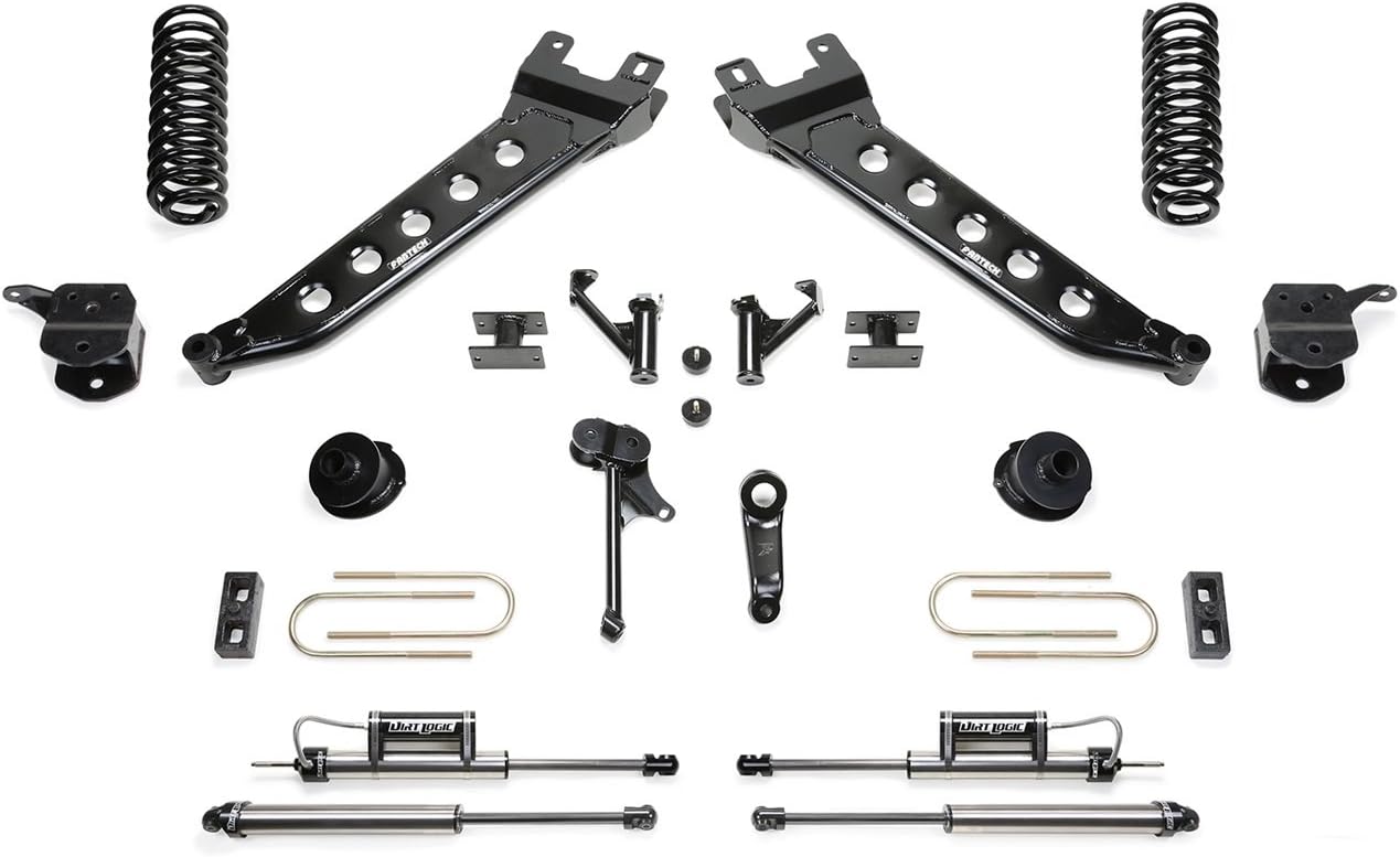 Fabtech K3147DL Radius Arm Lift System 7 in. Lift Incl. 2.25 DLSS Shocks Radius Arm Lift System