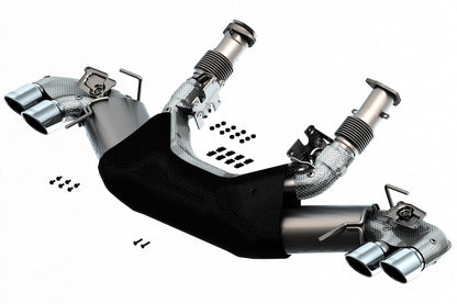 BORLA 140838 Borla 2020 Chevrolet Corvette C8 6.2L S-Type Exhaust System Dual Round A/C Tips 4inx 4.75in