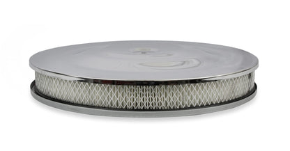MR GASKET 1480 Mr. Gasket 1480 Air Cleaner - 14 Inch Diameter x 2-1/4 Inch Tall - Chrome