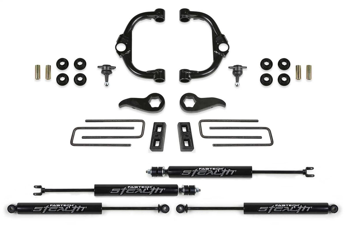 FABTECH K1179M Fabtech K1179M Ball Joint UCA Lift System w/Shocks 3.5 in. Lift w/Front And Rear Stealth Shocks Incl. PN [FTS21276/FTS755/FTSBK21/FTS6341/FTS6019] Ball Joint UCA Lift System w/Shocks