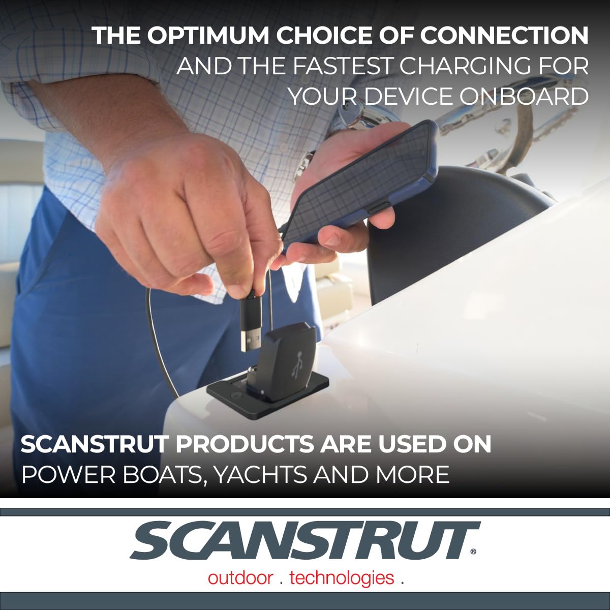 SCANSTRUT SC-USB-F2 Scanstrut SC-USB-F2 FLIP PRO FAST CHARGE DUAL USB SOCKE