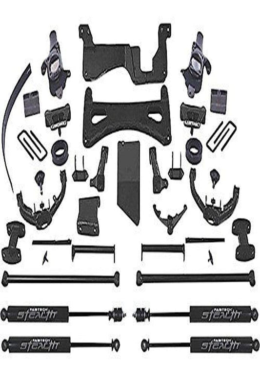 FABTECH FTS21013BK Fabtech FTS21013BK 8" Lift Kit Component Box 3, Black For Select GM K2500/3500 Heavy Duty Trucks