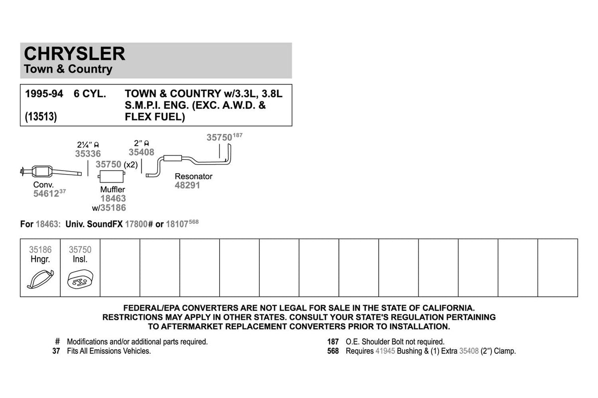 Walker 41945 Exhaust Pipe Connector 2" Inlet (OD) 2" Outlet