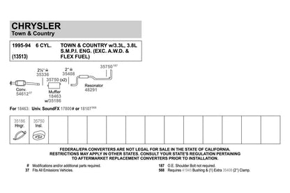 Walker 41945 Exhaust Pipe Connector 2" Inlet (OD) 2" Outlet