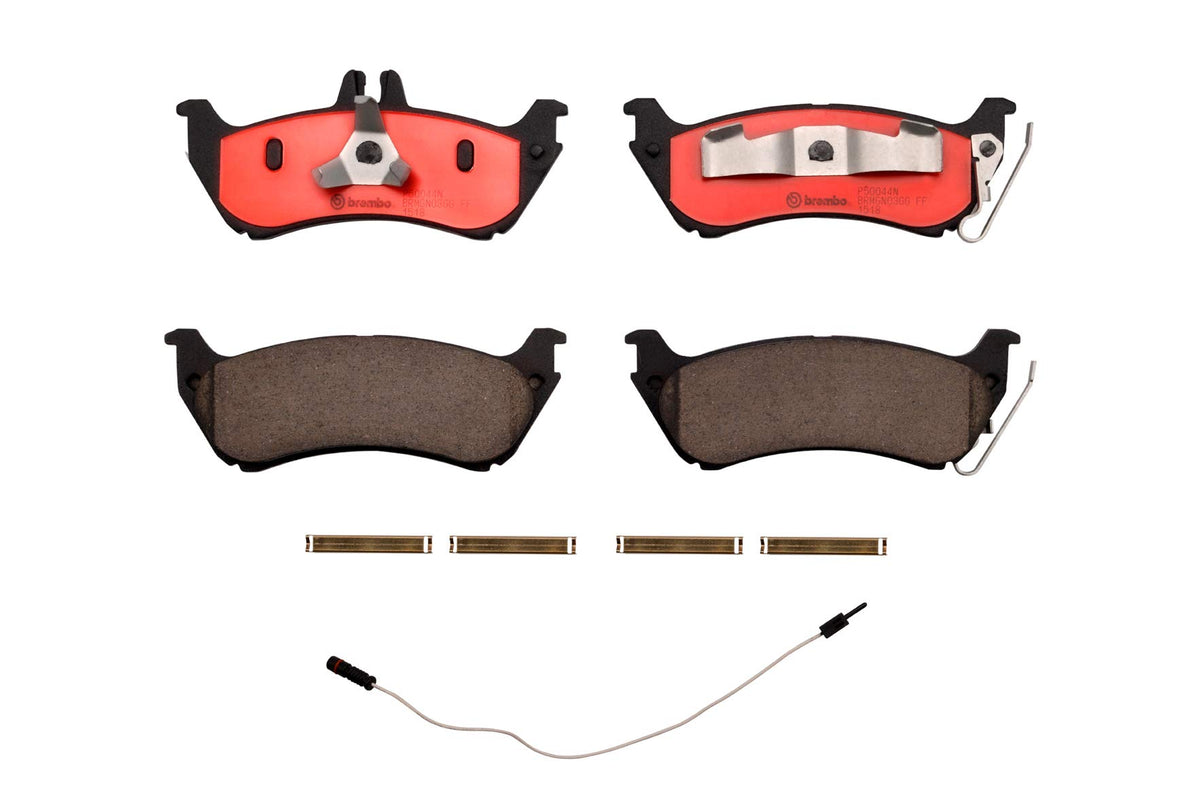 BREMBO P50044N Brembo P50044N Premium Ceramic Rear Disc Brake Pad Set MERCEDES-BENZ OE# 1634200520