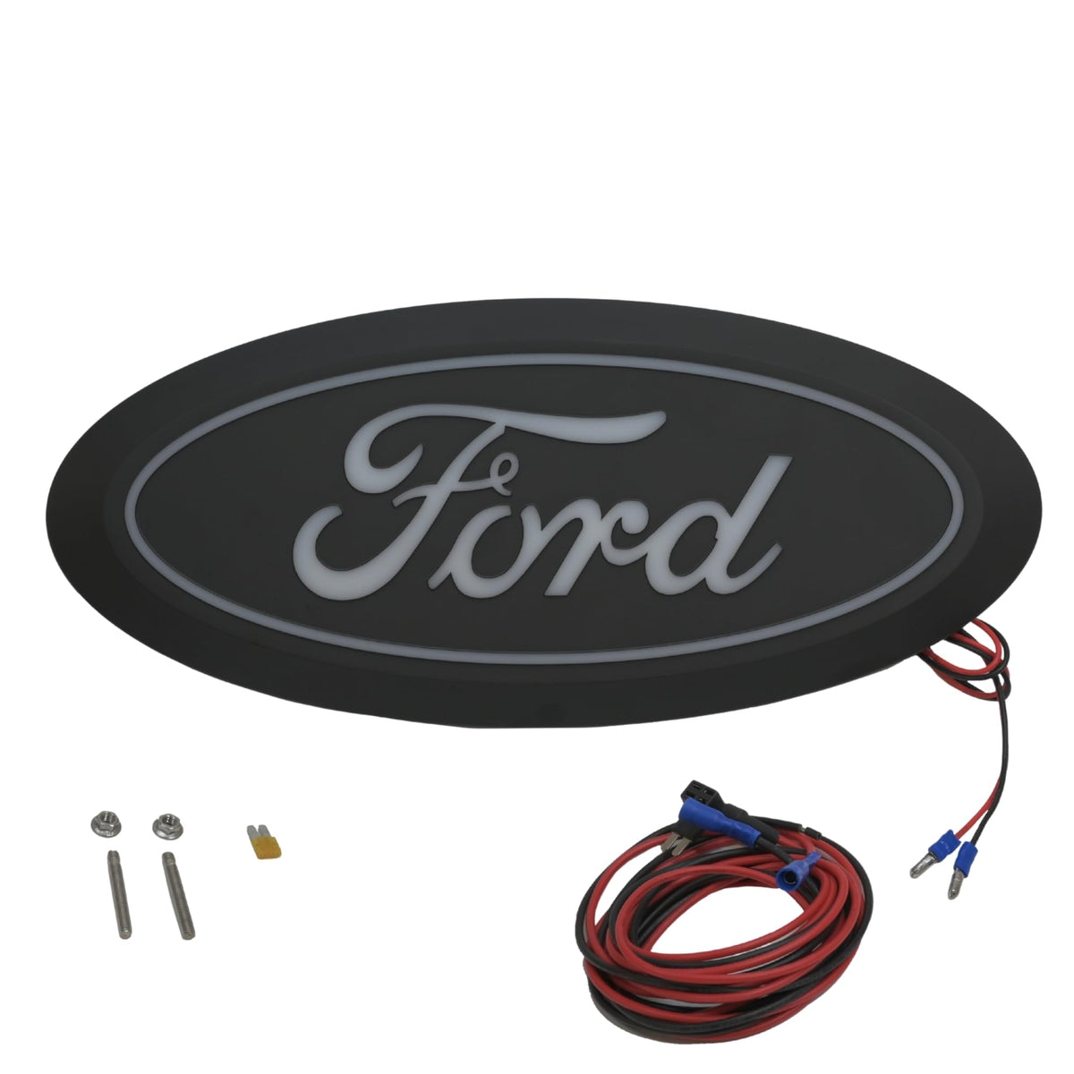 PUTCO 92702 Putco Luminix White LED Oval Light Up Grille Emblem - Fits Ford F250, F350, F450, F550 2026+ w/o Camera
