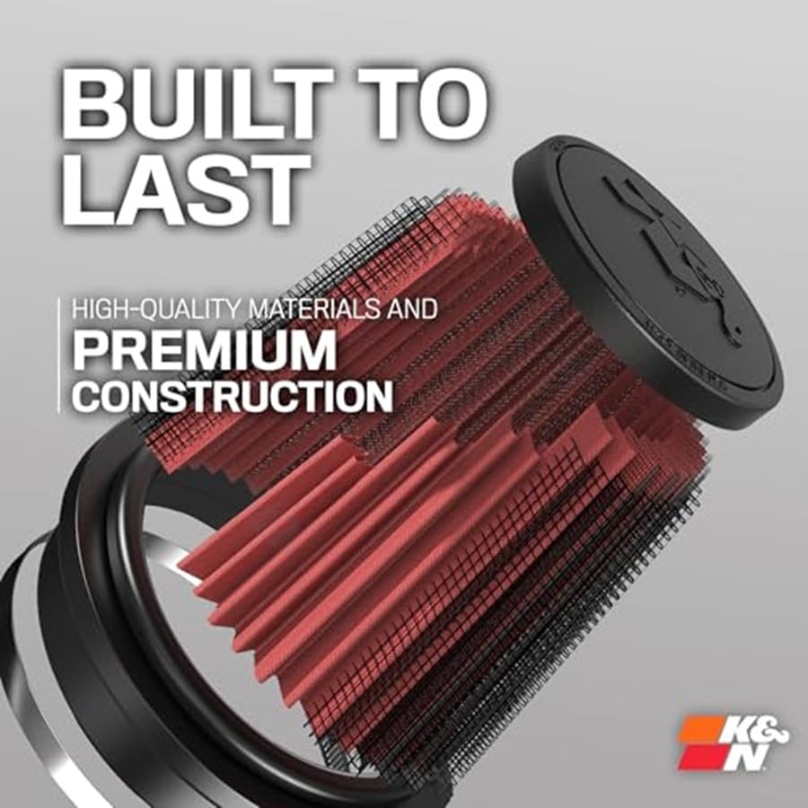 K&N FILTER RU-3580 K&N High-Flow Original Lifetime Universal Clamp-On Air Filter: High Performance, Premium, Washable: Flange Diameter: 3 In, Filter Height: 5 In, Flange Length: 1.75 In, Shape: Round Tapered, RU-3580
