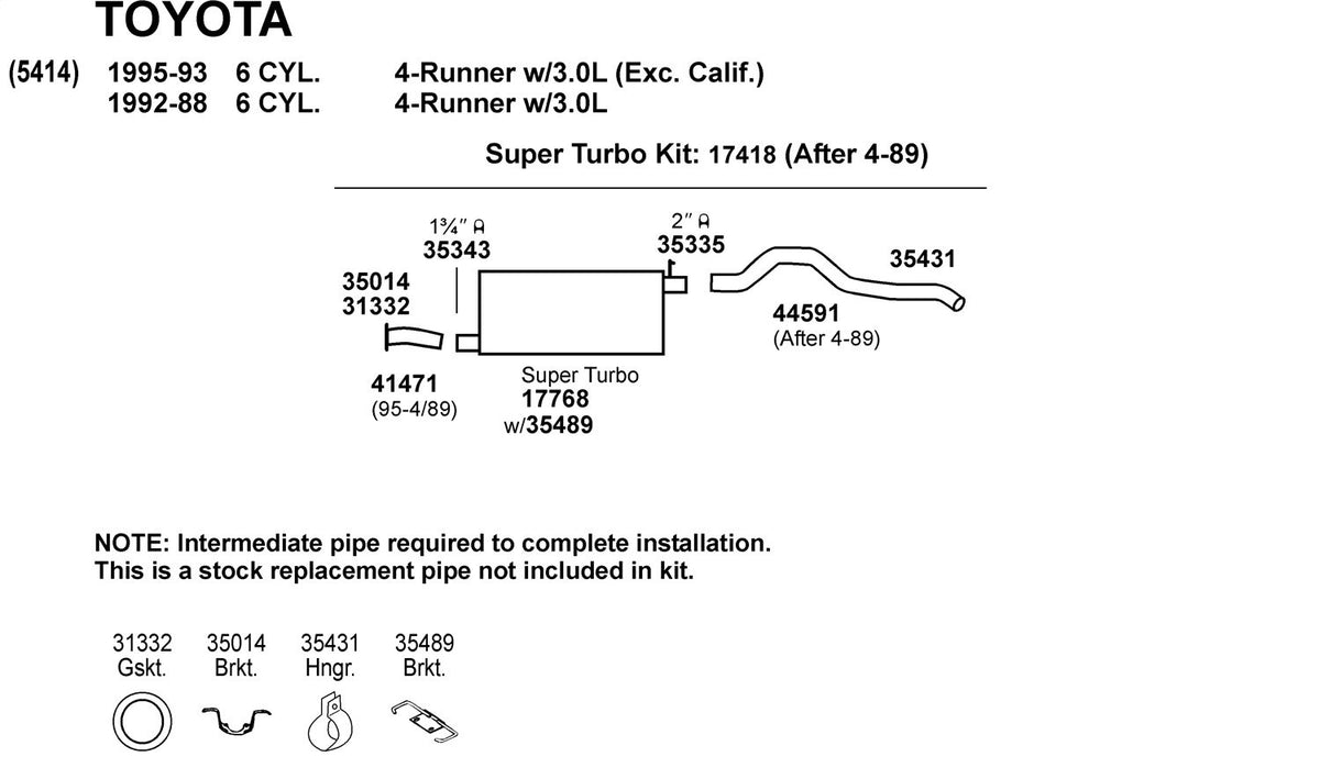 Walker 35335 Exhaust EXHAUST CLAMP (PR-EACH/BX-50