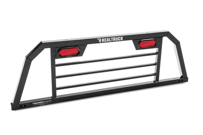 BACKRACK SRL702 RealTruck BACKRACK SRL Shortened Rack with Lights Included, Black | SRL702 | Fits 1999-2025 Ford F-250/F-350/F-450