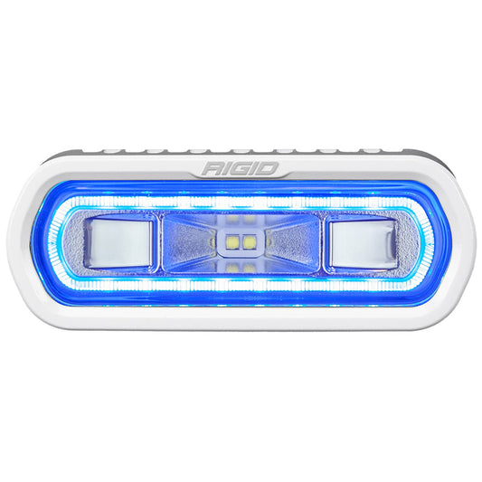 Rigid Industries 51101 Rigid Industries SR-L Series Marine Spreader Light - White Surface Mount - White Light w/Blue Halo