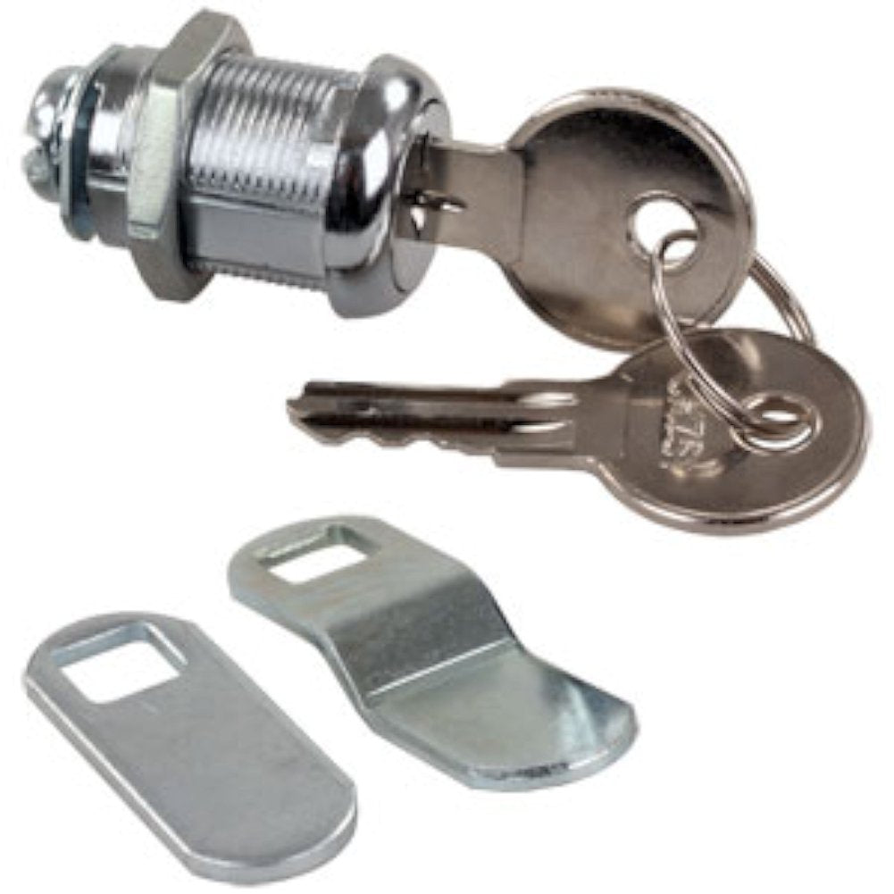 JR PRODUCTS 00315 JR Products (00315) 7/8" Standard Compartment Door Key Lock,Silver