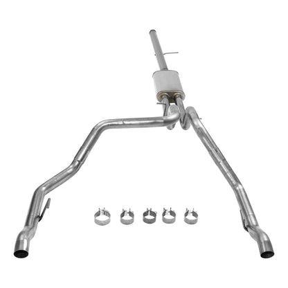 Flowmaster 717894 Flowmaster 717894 FlowFX Cat-Back Exhaust Kit 3 Inch to 2.5 Inch 409 Stainless Steel Compatible with 2019-2024 New Body Chevy Silverado GMC Sierra 1500 Crew Cab/Double Cab 5.3L Dual Exhaust