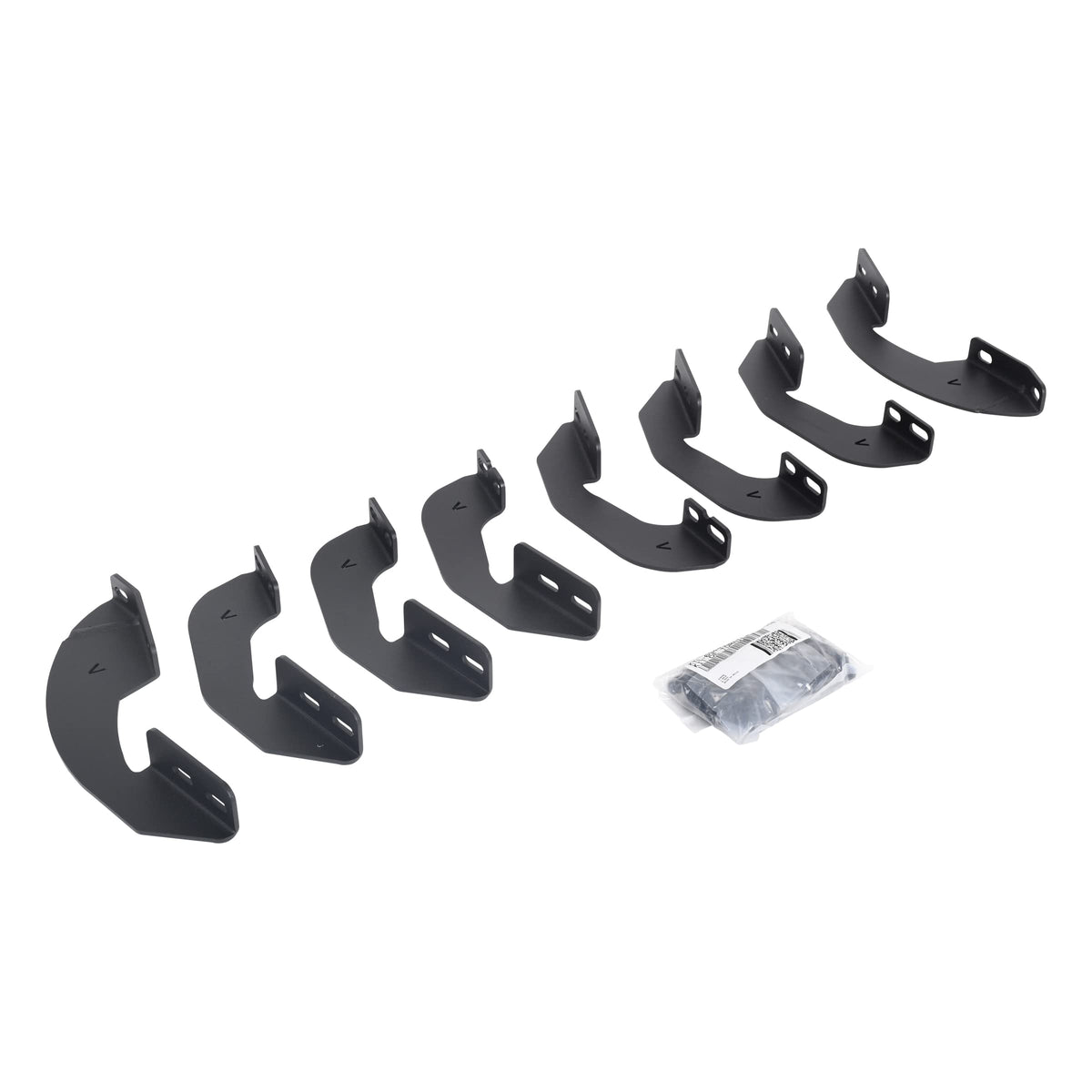 GO RHINO 6944156 Go Rhino V-Series V3 / RB10 Slim / RB20 Slim / RB30 Slim / RB30 Running Board Mounting Brackets | Mild Steel, Textured Black | 6944156 | Fits 2007-2021 Toyota Tundra Crew Max Pickup