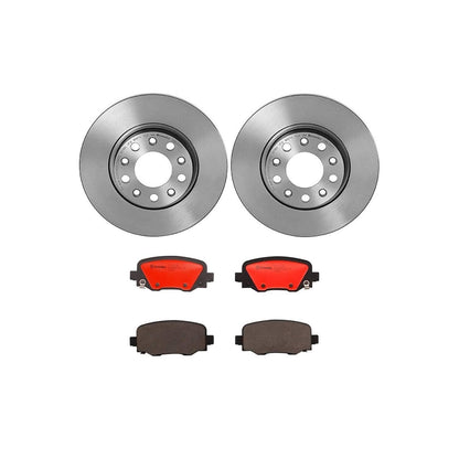 BREMBO KT00638 Brembo KT Series Premium Brake Kit (KT00638) for Chrysler 200 2015-2015, Jeep Cherokee 2016-2017, Cherokee 2019-2020 | High-Performance Brake Pads & Rotors | Direct OE Replacement