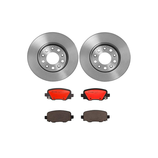 BREMBO KT00638 Brembo KT Series Premium Brake Kit (KT00638) for Chrysler 200 2015-2015, Jeep Cherokee 2016-2017, Cherokee 2019-2020 | High-Performance Brake Pads & Rotors | Direct OE Replacement
