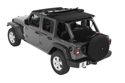 BESTOP 56863-17 Bestop Trektop Black Twill 5686317 for Jeep Wrangler JL 4-Door 2018-2027