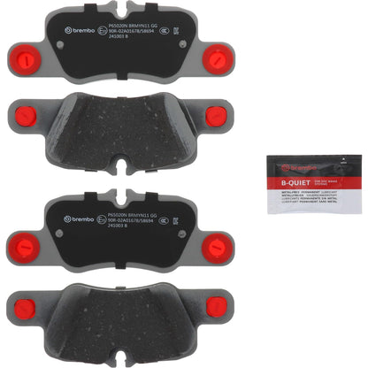BREMBO P65020N Brembo P65020N Premium Ceramic Rear Disc Brake Pad Set PORSCHE OE# 971698451D