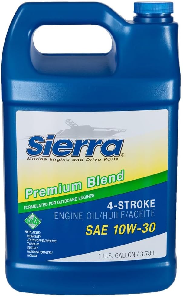 Sierra 18-94203; Oil 10W30 4 Stroke Outboard Gl @6 Made by Sierra