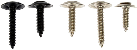 DORMAN 02406 Dorman 02406 Black and Chrome Trim Assortment, 24 Piece Universal Fit
