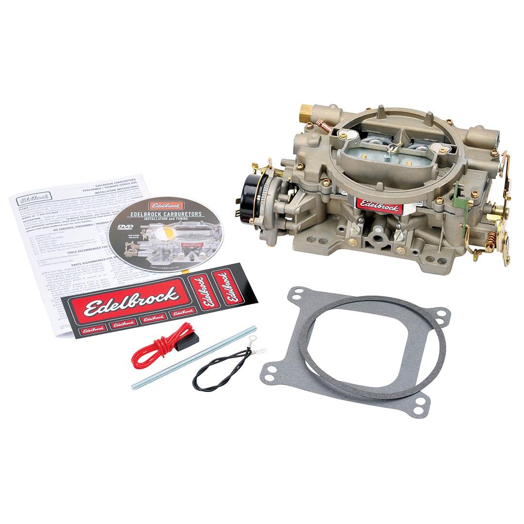 EDELBROCK 1409 Edelbrock 1409 Performer Series Marine 600 CFM Square Bore 4-Barrel Air Valve Secondary Electric Choke New Carburetor