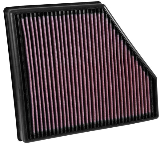 K&N FILTER 33-5047 K&N High-Flow Original Lifetime Engine Air Filter: Increase Power: Premium, Washable: Compatible with 2016-2024 Chevrolet: Camaro, SS, ZL1, 33-5047