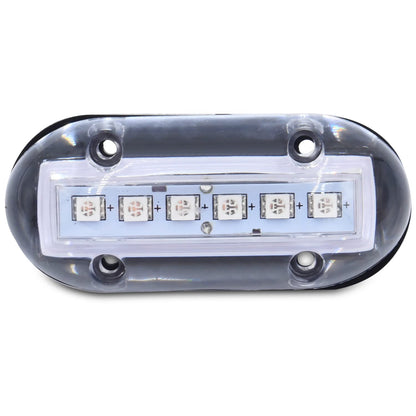 T-H MARINE LED-51867-DP T-H Marine LED Underwater Boat Light - High-Intensity Surface Mount Waterproof Lighting - Use Above or Below Water - Multi-Purpose Use and Low Power Draw - Blue