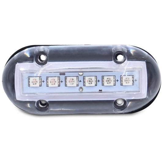 T-H MARINE LED-51867-DP T-H Marine LED Underwater Boat Light - High-Intensity Surface Mount Waterproof Lighting - Use Above or Below Water - Multi-Purpose Use and Low Power Draw - Blue