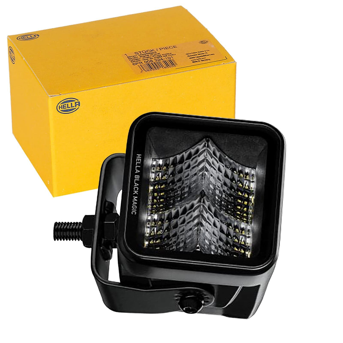 HELLA 358176841 Hella 1FA 358 176-841 LED Headlight 12/24 V Mounted/Screwed Cable 500 mm Connector German Plug